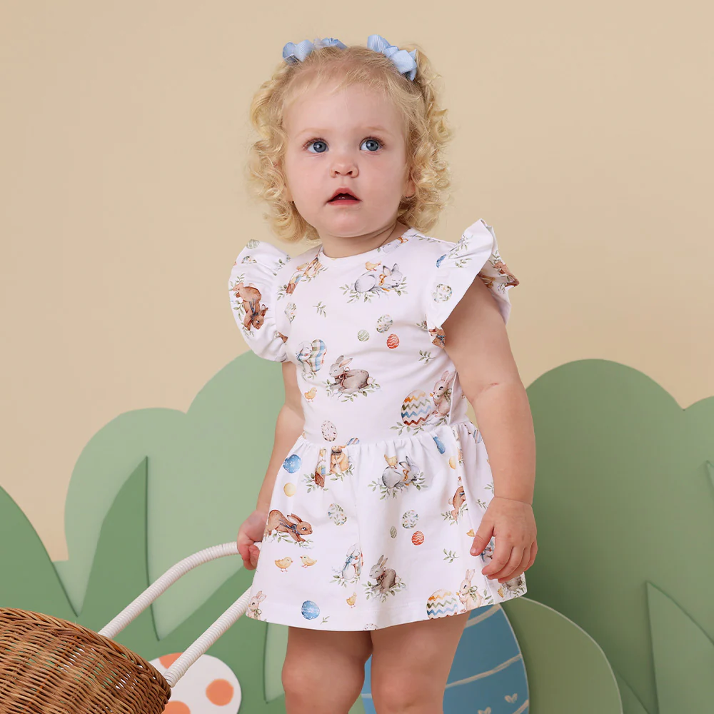 Flopsy Bunnies Short Sleeve Organic Dress - Image 2