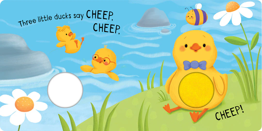 Squeaky Plush Board Book - Five Little Ducks - Image 4
