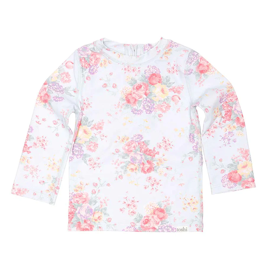 Toshi Swim Rashie Long Sleeve - Celeste
