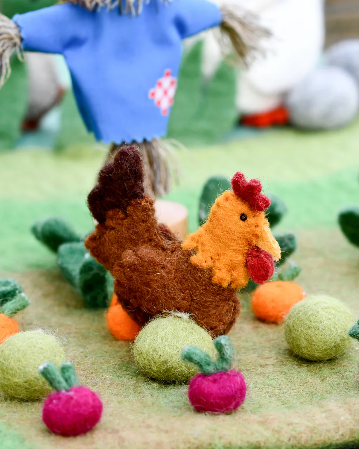 Felt Chicken Farm Animal Toy - Image 2