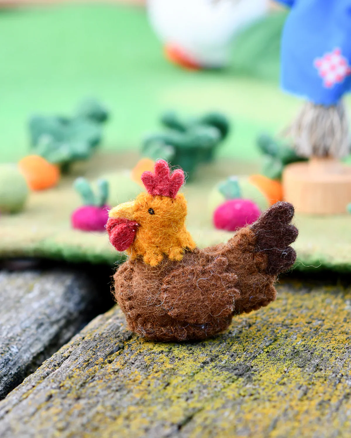 Felt Chicken Farm Animal Toy - Image 4