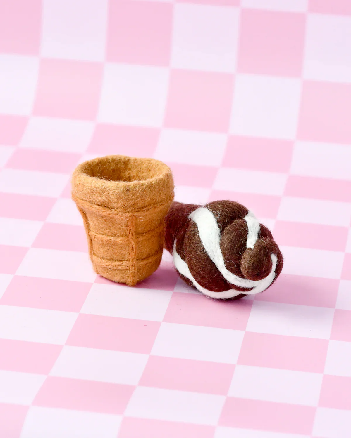 Felt Chocolate Soft Serve Ice Cream - Image 2