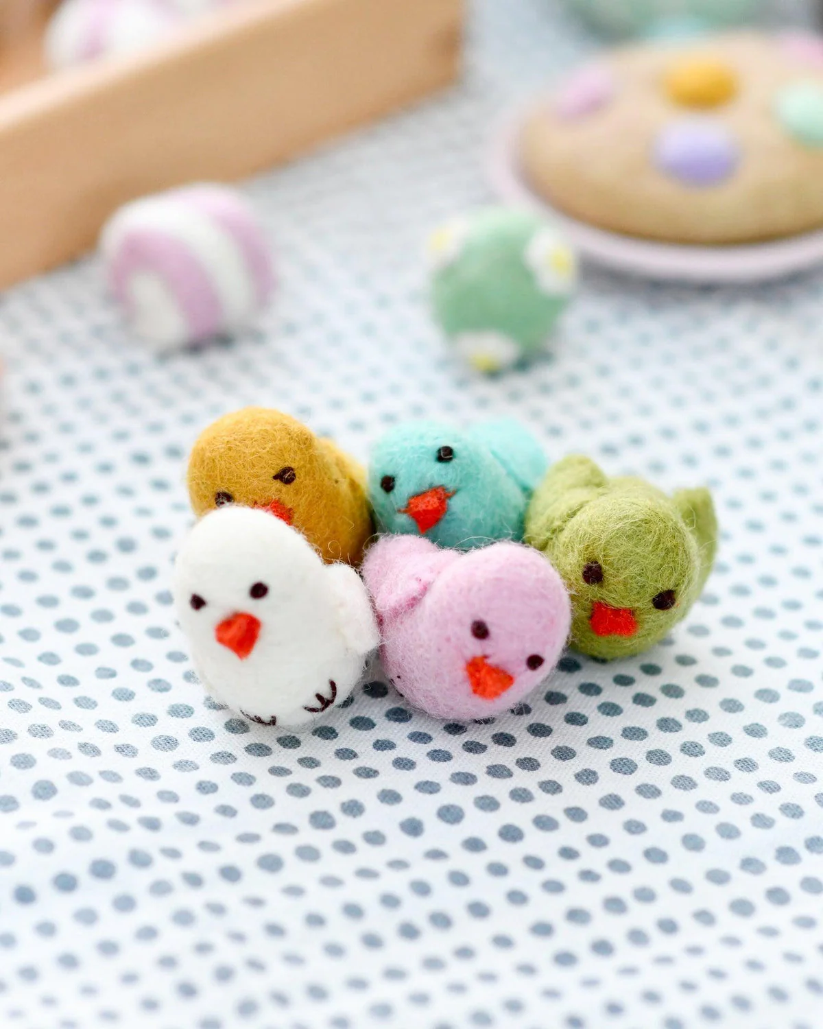 Felt Colourful Chicks - Set of 5 - Image 2
