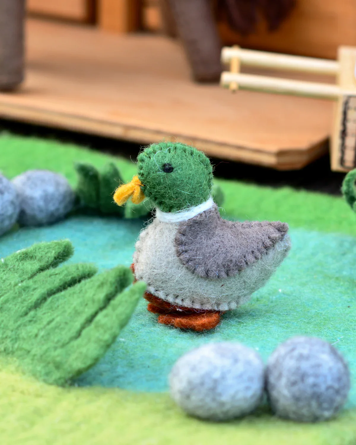 Felt Duck Farm Animal Toy - Image 3