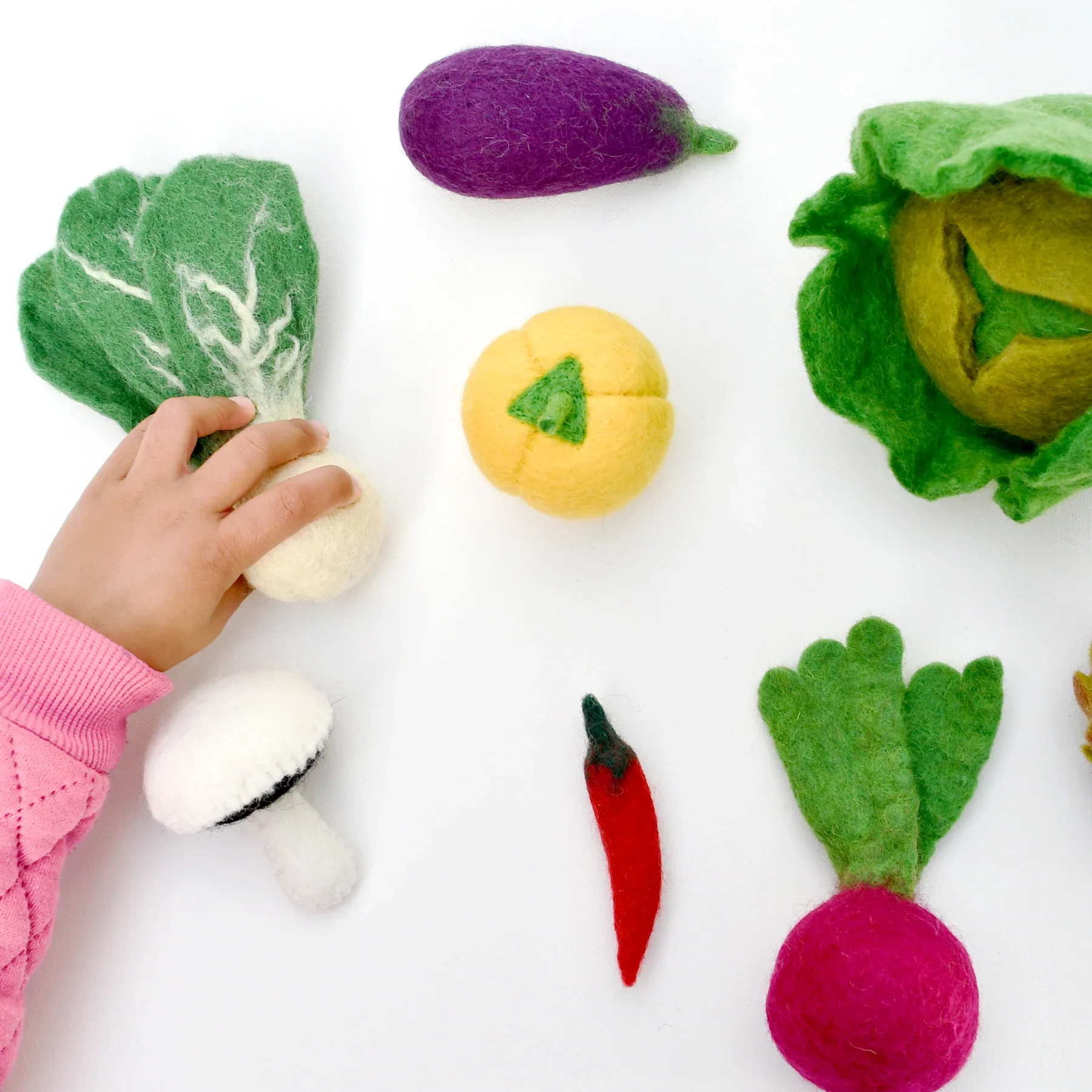 Felt Food Groups Play Food - Vegetables - Image 2