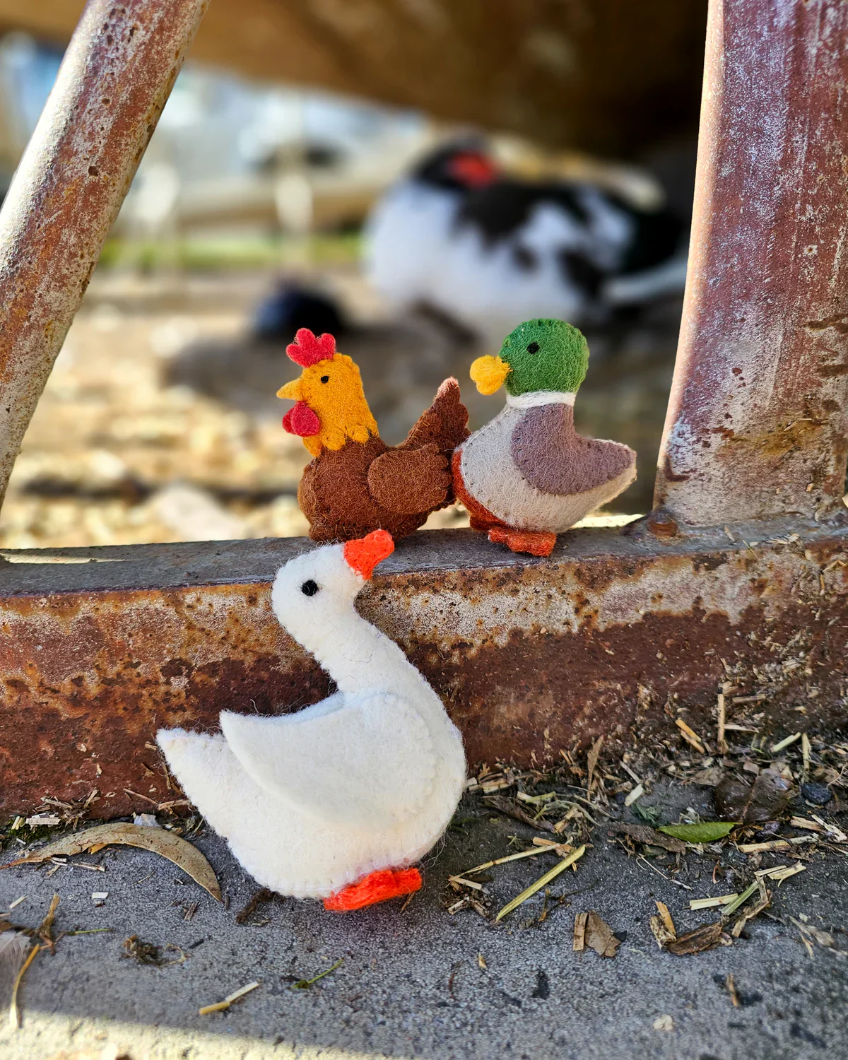 Felt Goose Farm Animal Toy - Image 2