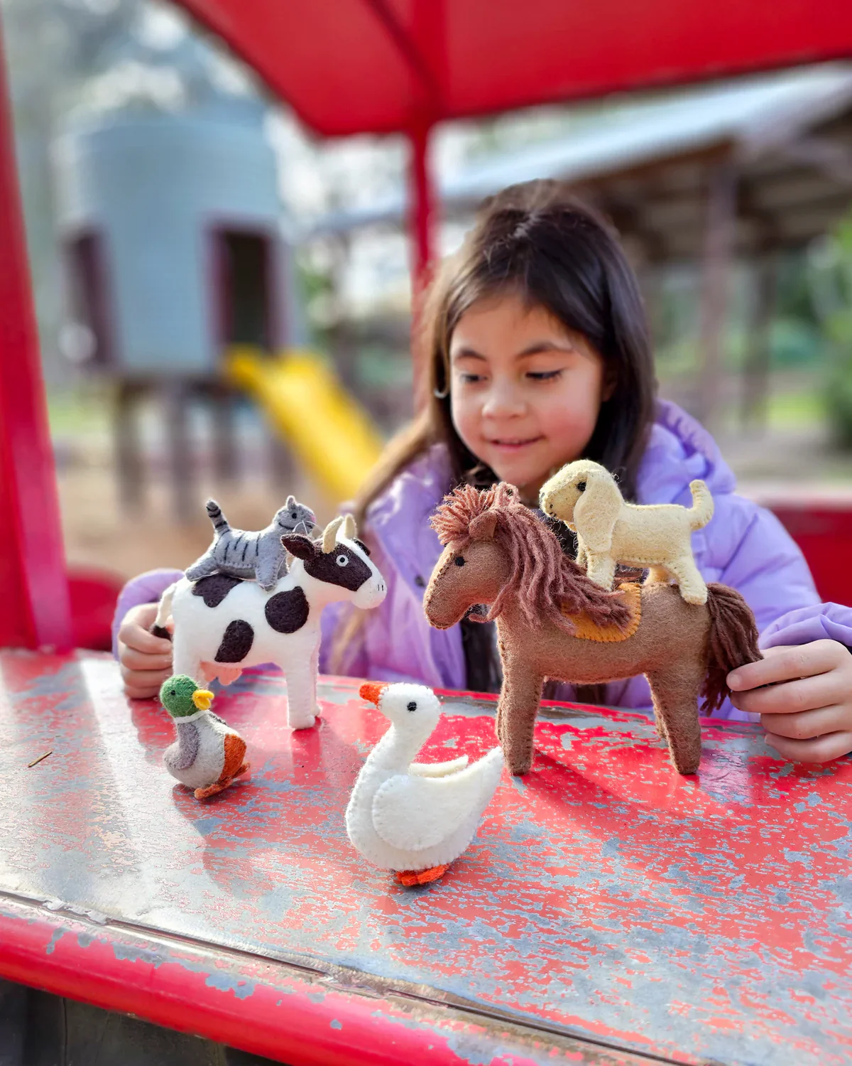 Felt Goose Farm Animal Toy - Image 4