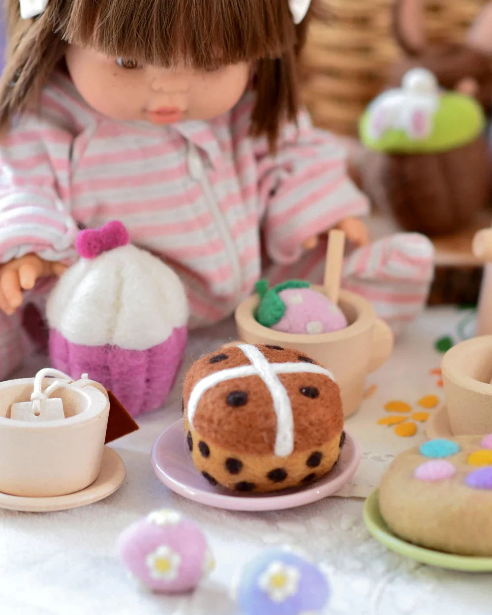 Felt Hot Cross Bun - Image 2