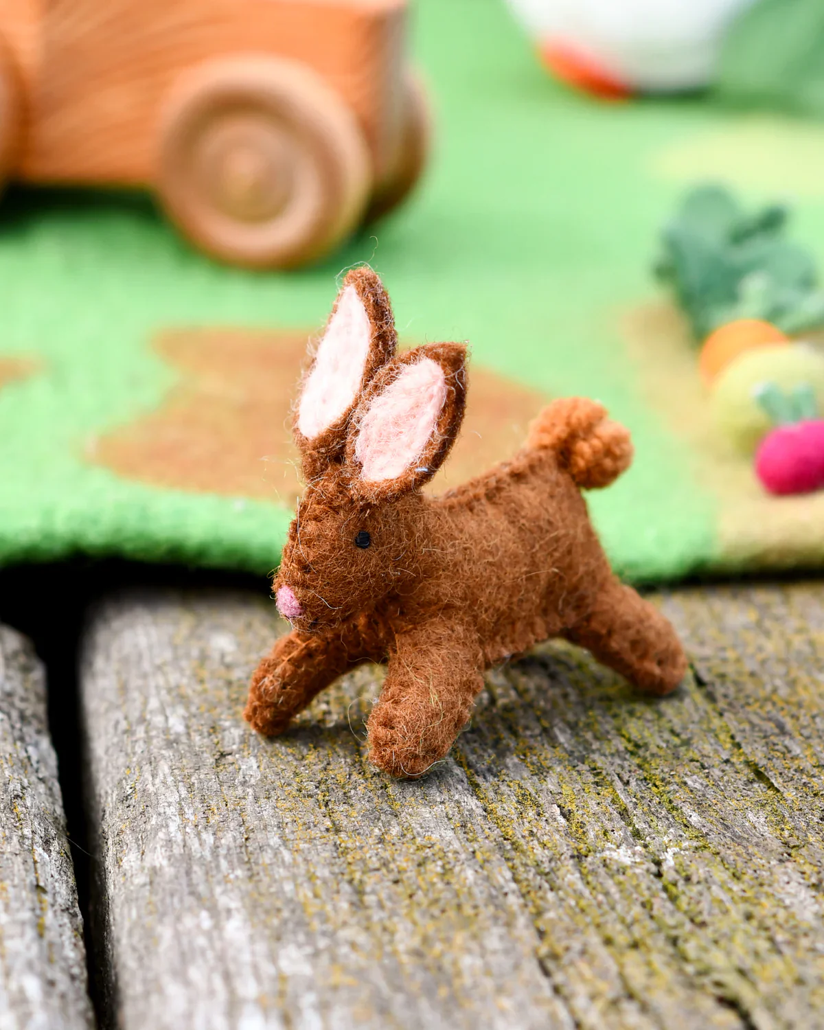 Felt Rabbit Farm Animal Toy - Image 4