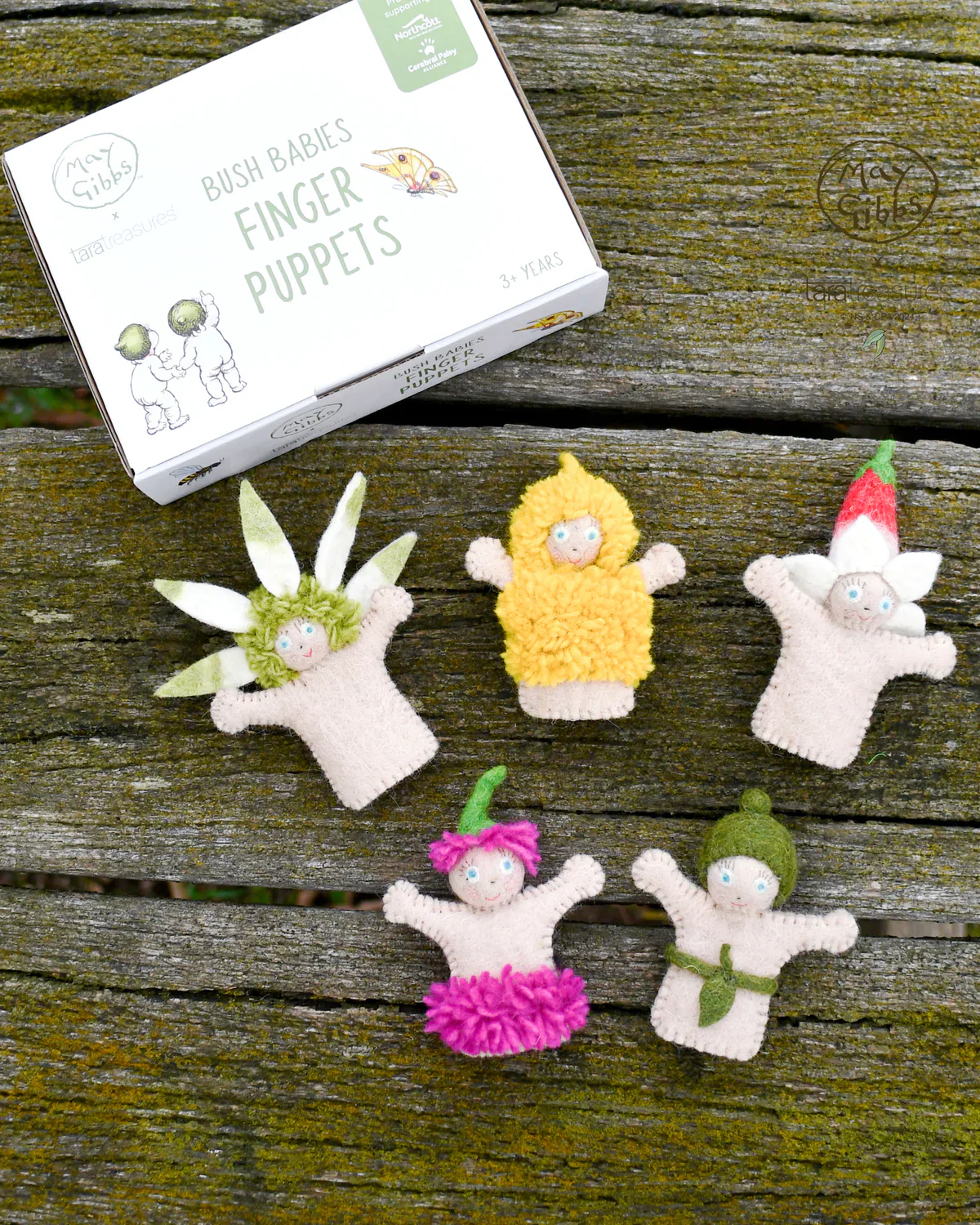 May Gibbs - Bush Babies Finger Puppets Set - Image 3
