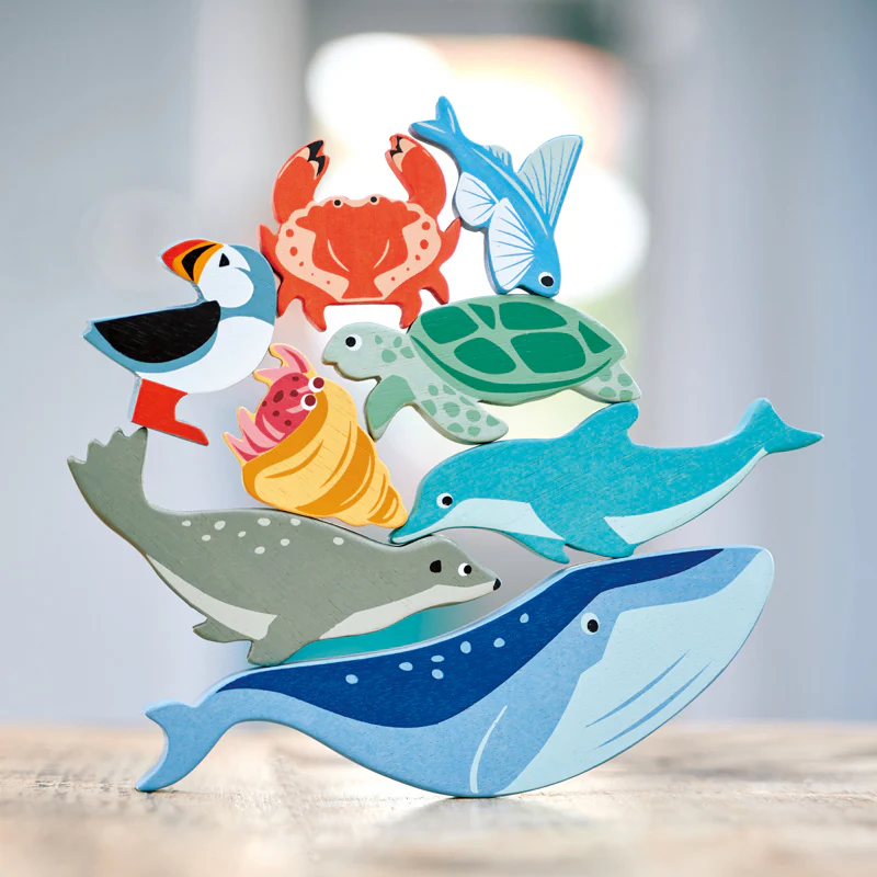 Wooden Coastal Animal Set - Image 2
