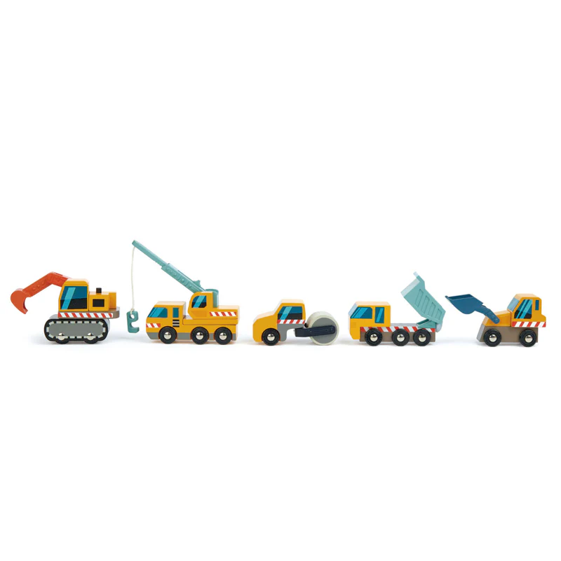 Wooden Construction Vehicle Set - Image 3