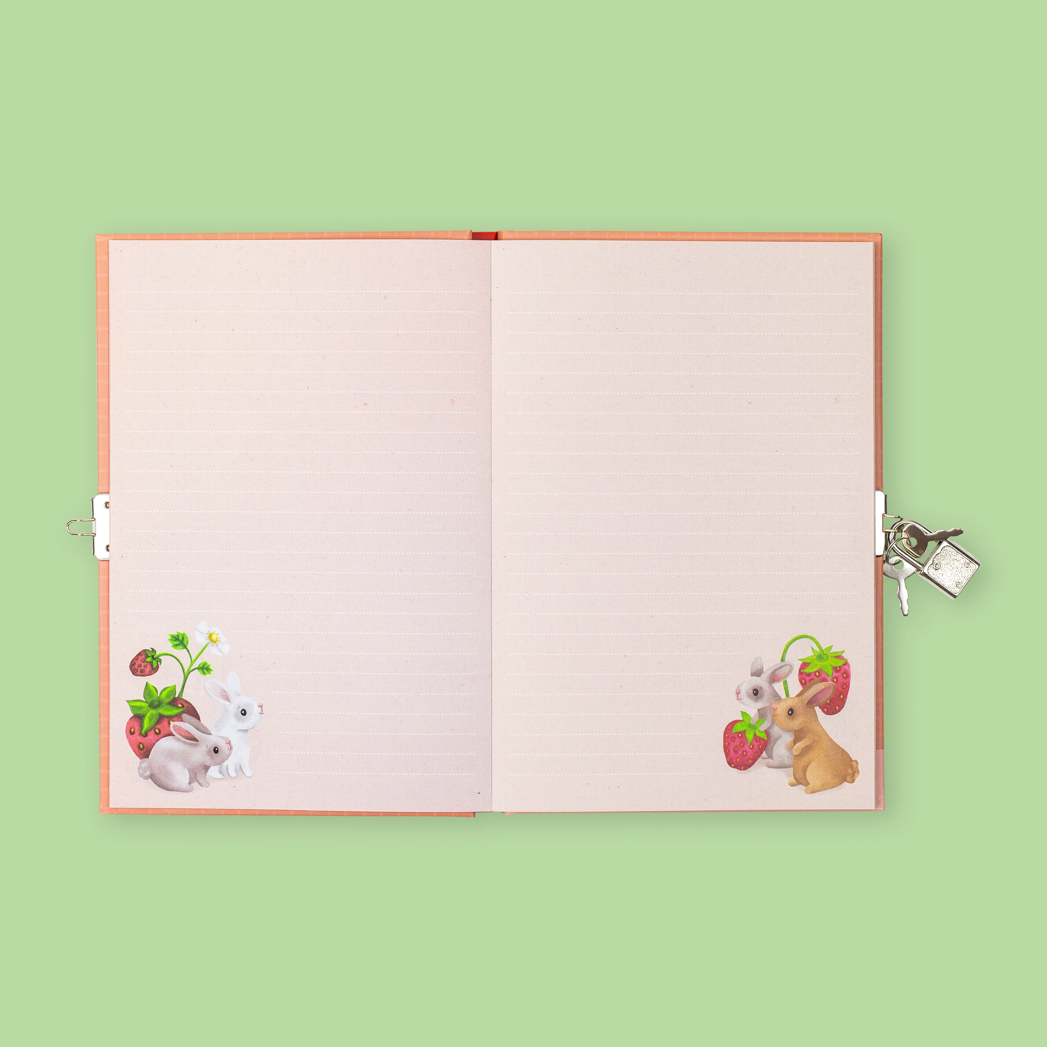 Lockable Diary - Berry Bunny - Image 2