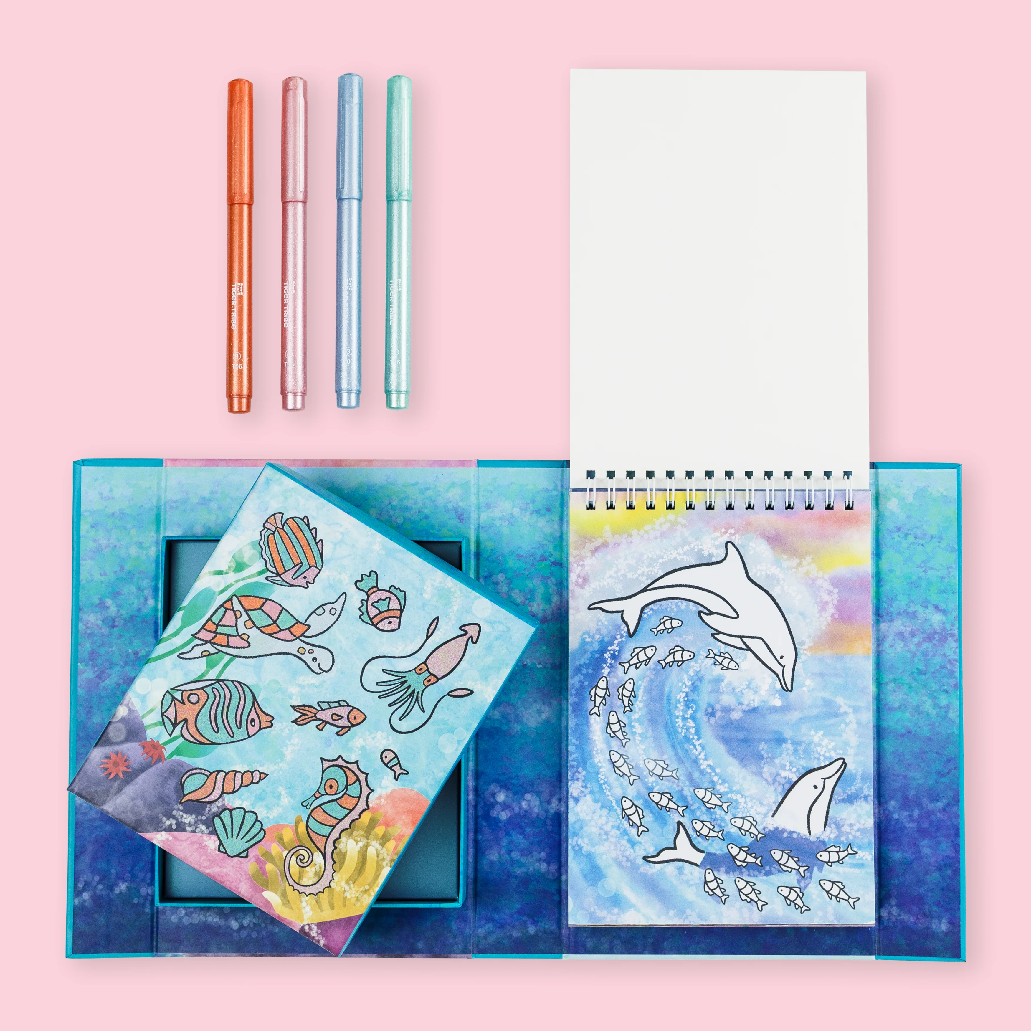 Shimmer Colouring Set - Sea Life - Image 4