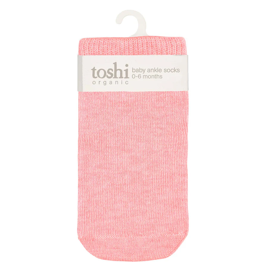 Toshi Organic Ankle Dreamtime Socks - Carmine - Image 4