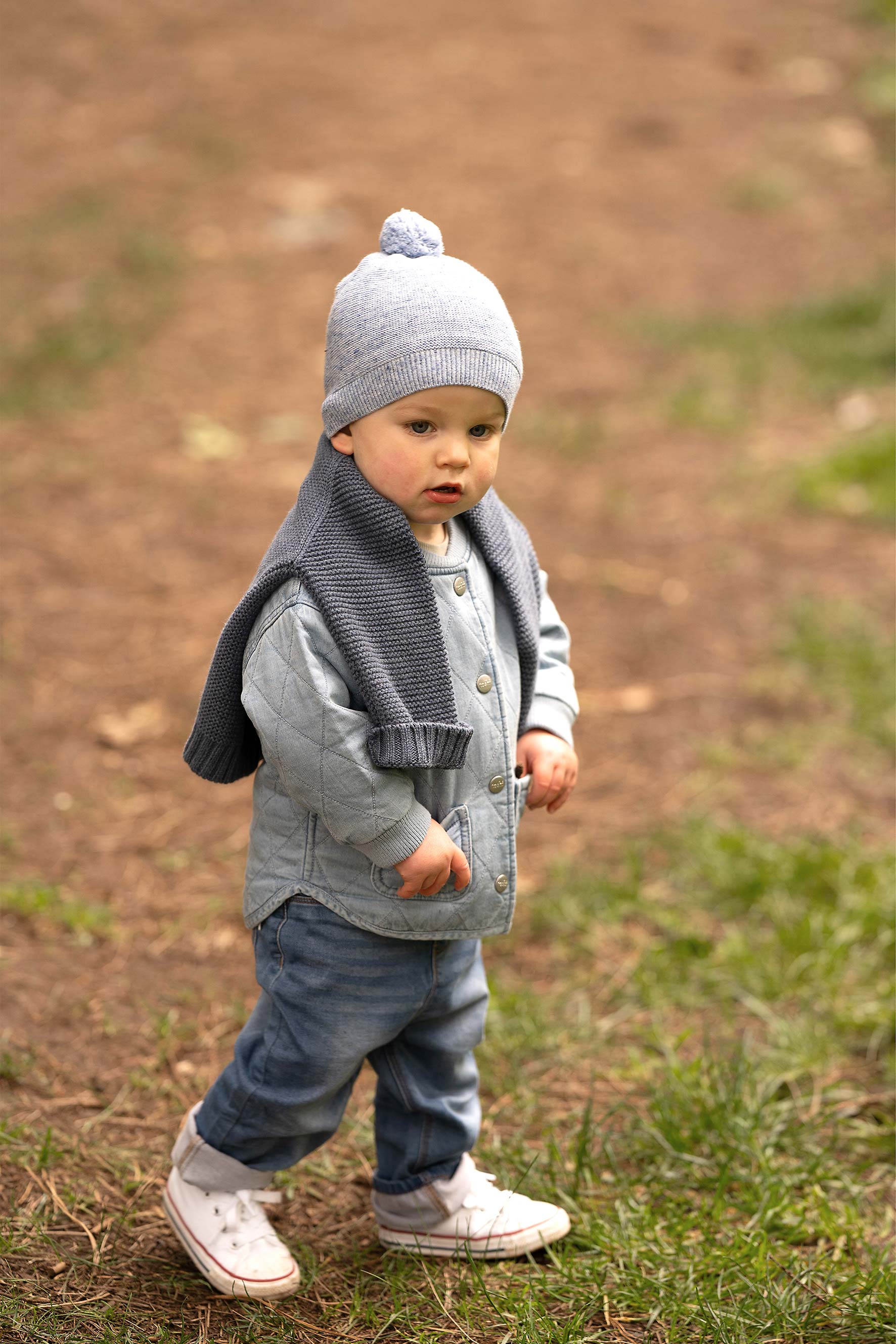 Organic Beanie - Love / Ocean - Image 2