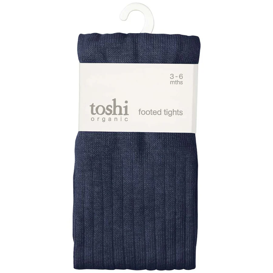 Toshi Organic Dreamtime Footed Tights - Ink - Image 4