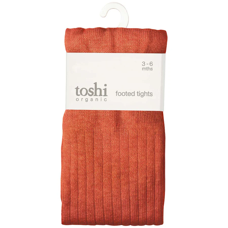 Toshi Organic Dreamtime Footed Tights - Saffron - Image 5