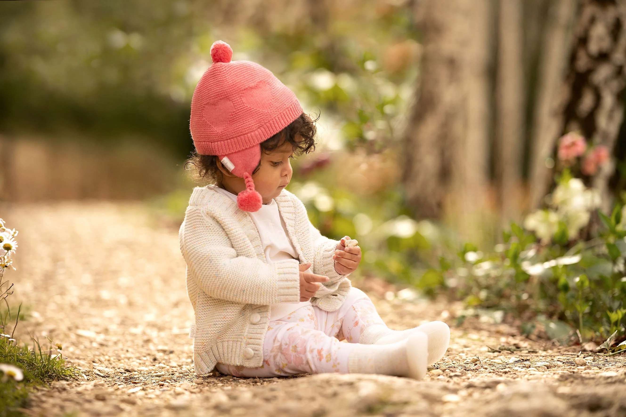 Organic Earmuff - Heart / Fuschia - Image 2