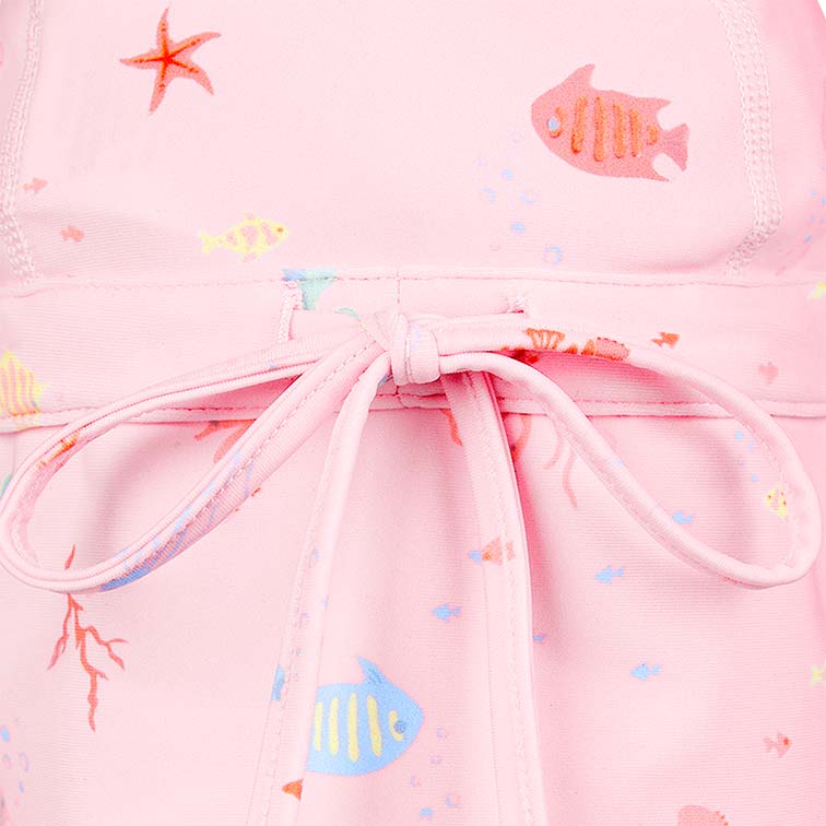 Toshi Swim Baby Flap Cap - Coral - Image 4
