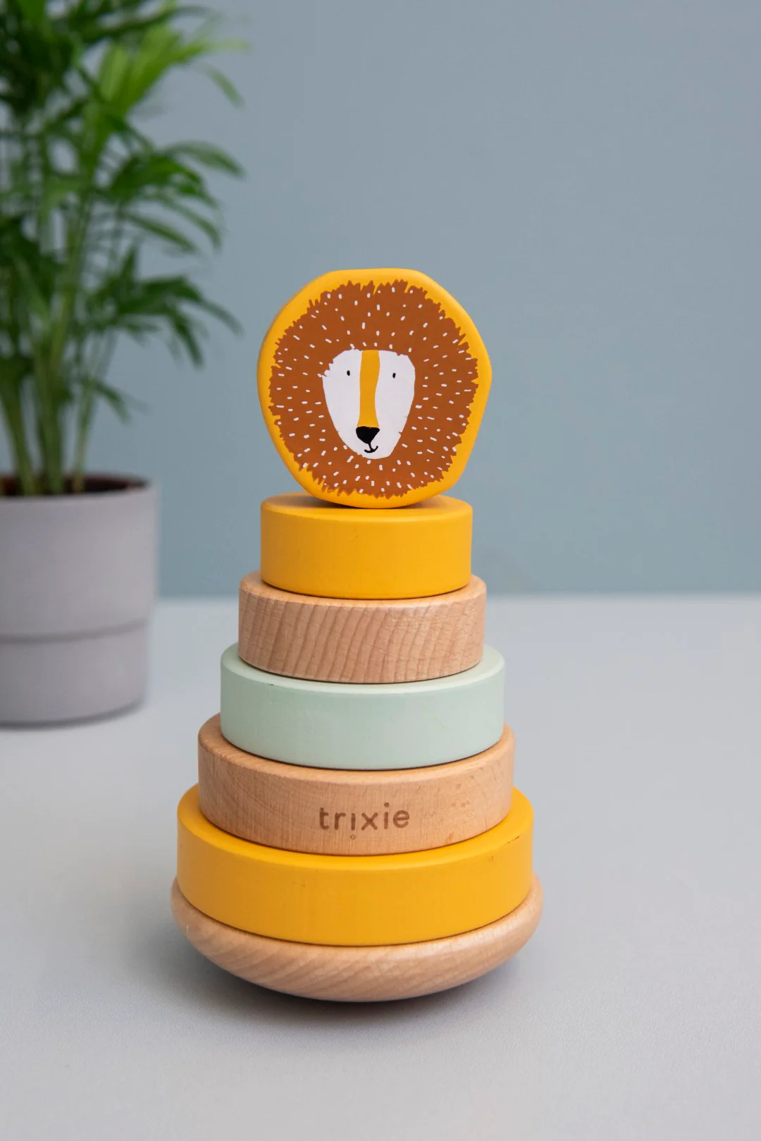 Wooden Stacking Toy - Mr. Lion - Image 4