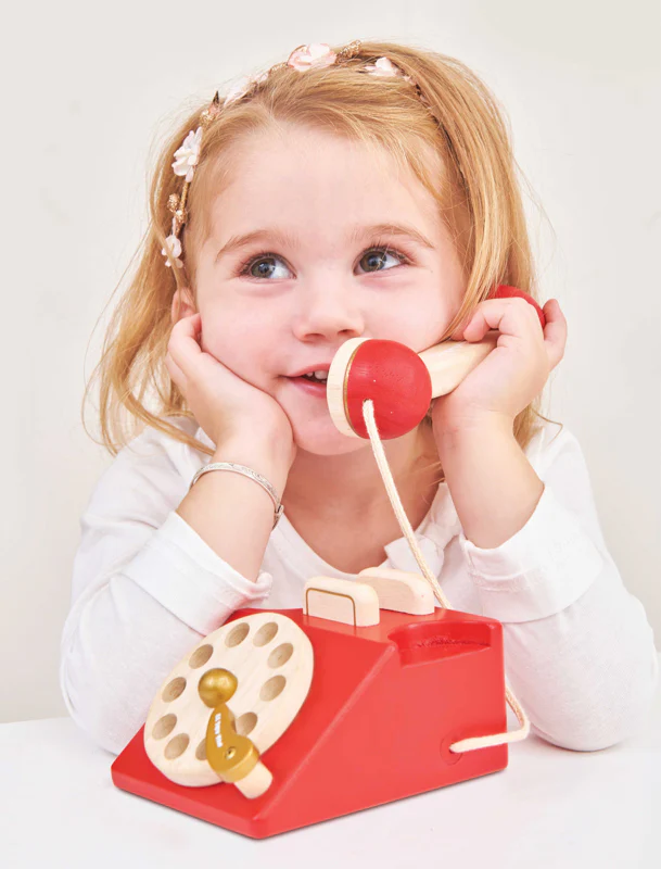 Vintage Wooden Phone - Image 3
