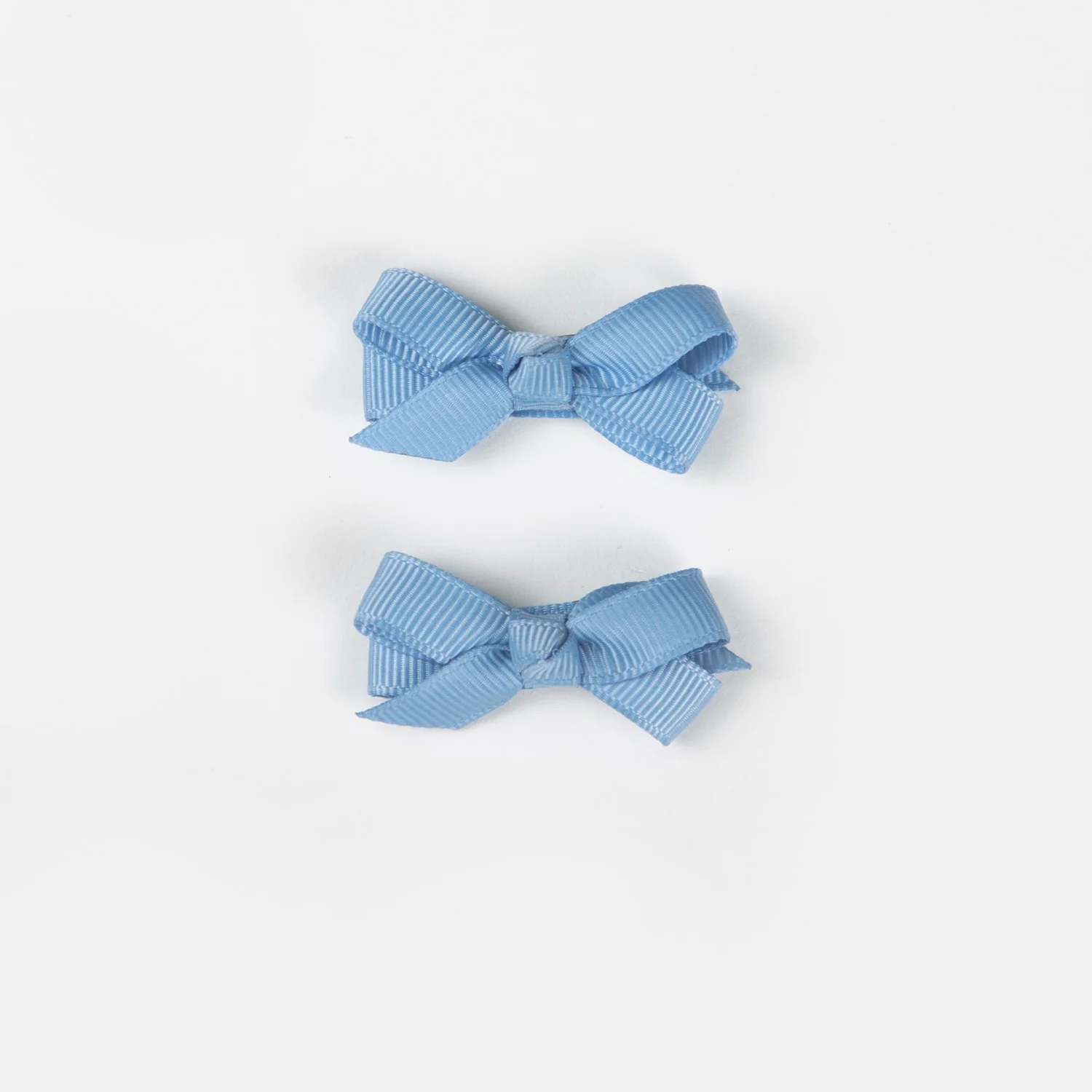 Olivia Small Bow Clips - Sky Blue - Image 2