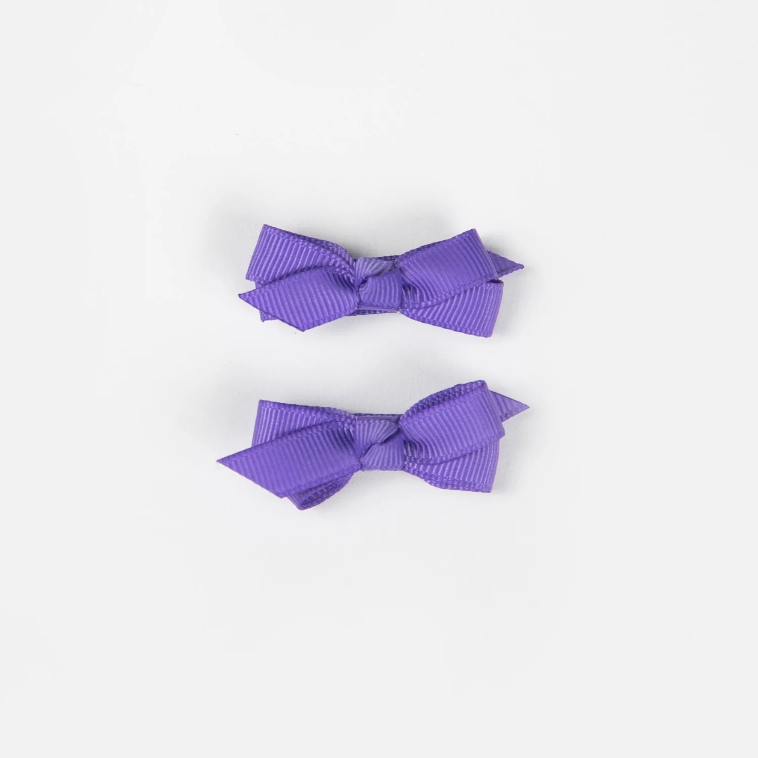Olivia Small Bow Clips - Violet - Image 2