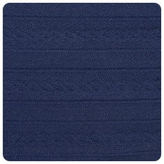Ayla Wide Bow Headband - Navy - Image 3