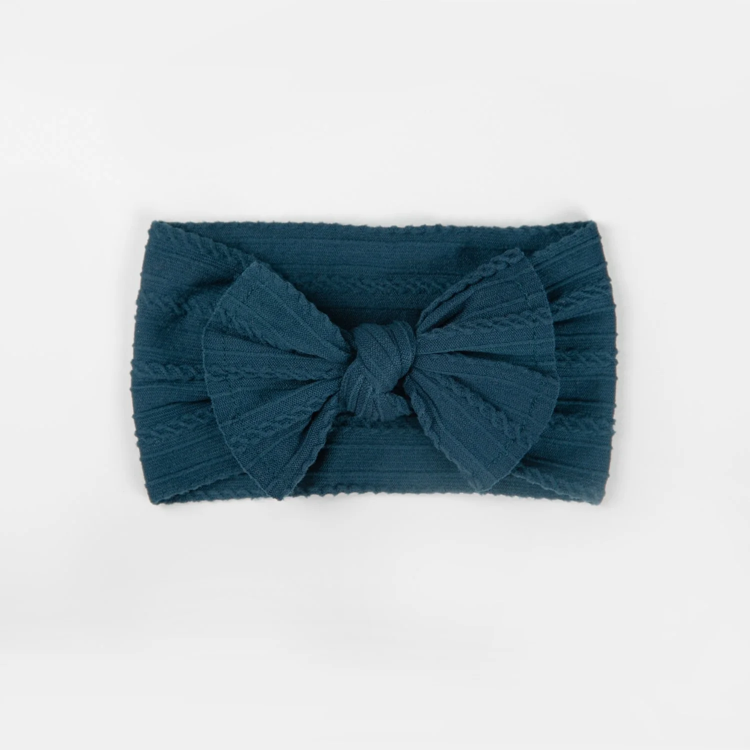 Ayla Wide Bow Headband - Ocean - Image 2