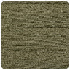 Ayla Wide Bow Headband - Olive - Image 3
