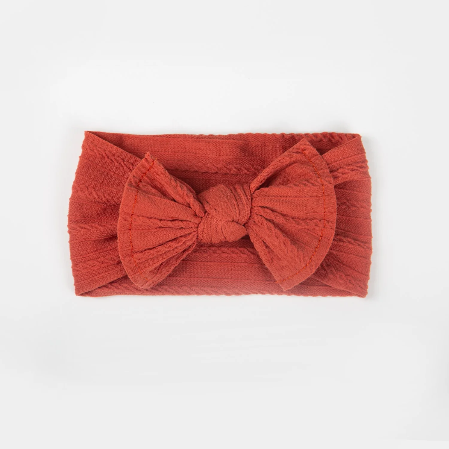 Ayla Wide Bow Headband - Terracotta - Image 2
