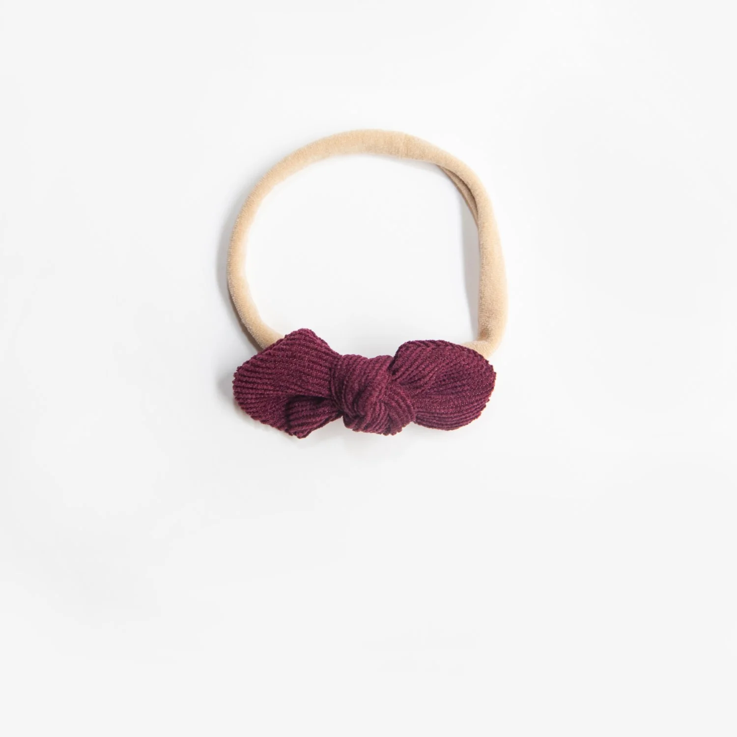 Ida Small Cord Bow - Burgundy - Image 2