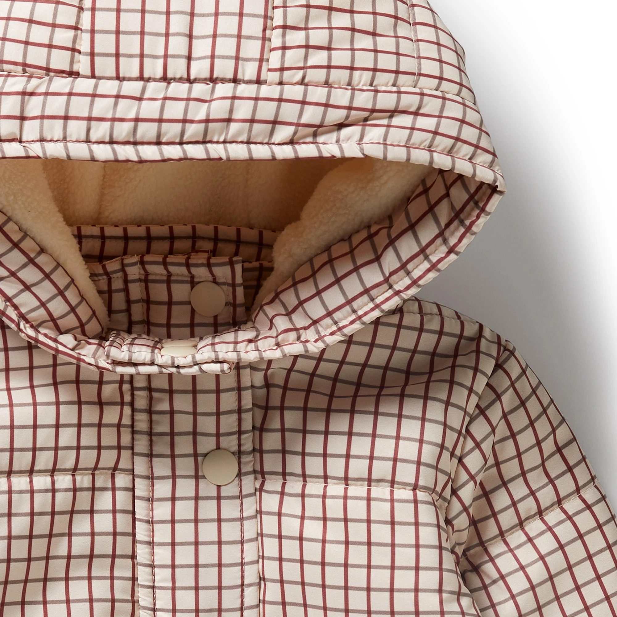 Wilson & Frenchy - Amber Check Puffer Jacket - Image 3