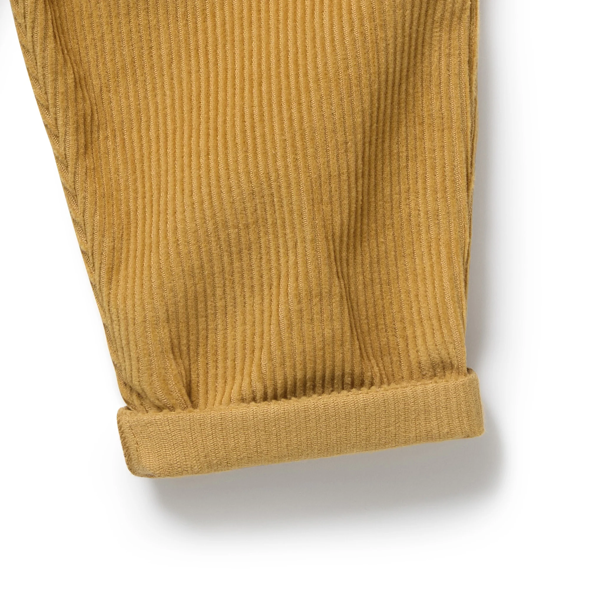 Amber Glow Organic Cord Ruffle Pant - Image 3