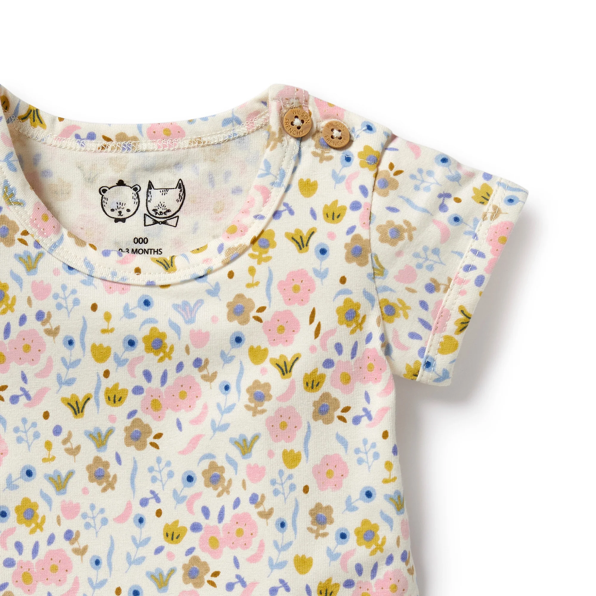 Ava Floral Organic Bodysuit - Image 3