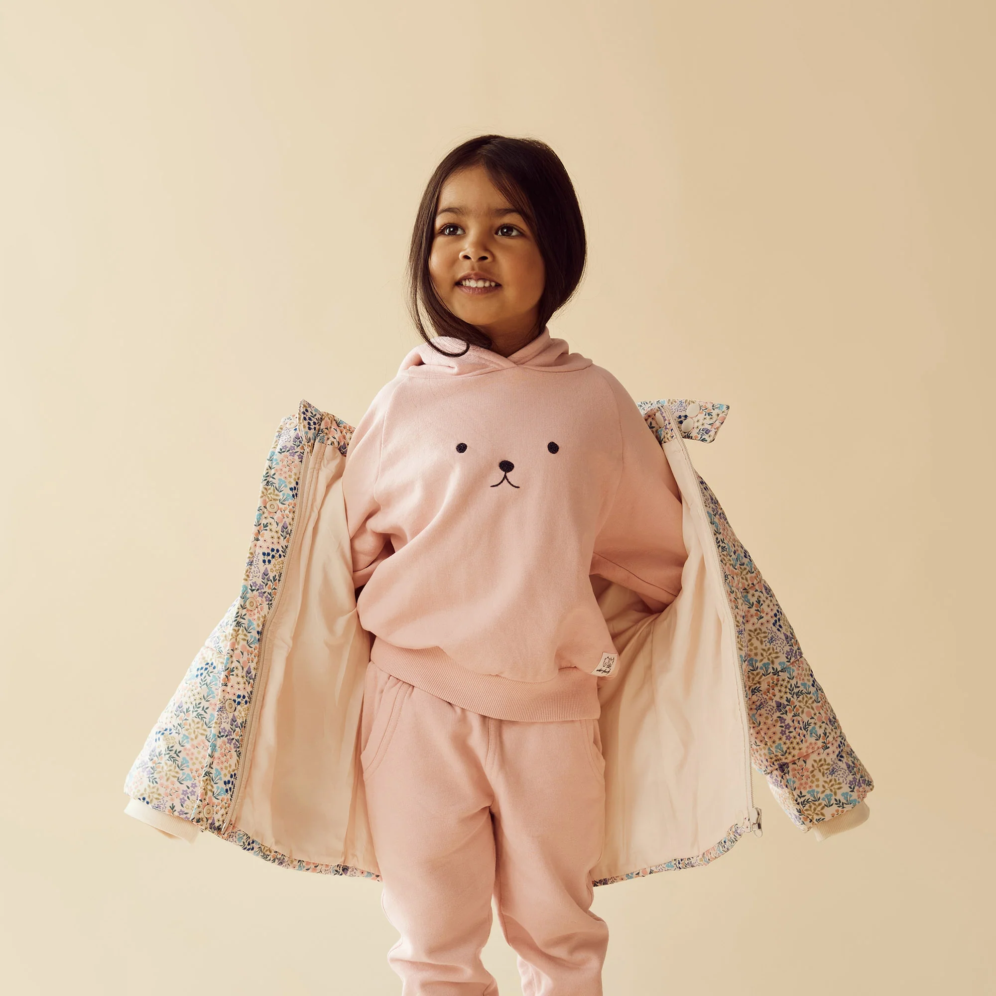 Wilson & Frenchy - Blush Pink Organic Terry Hooded Sweat - Image 2