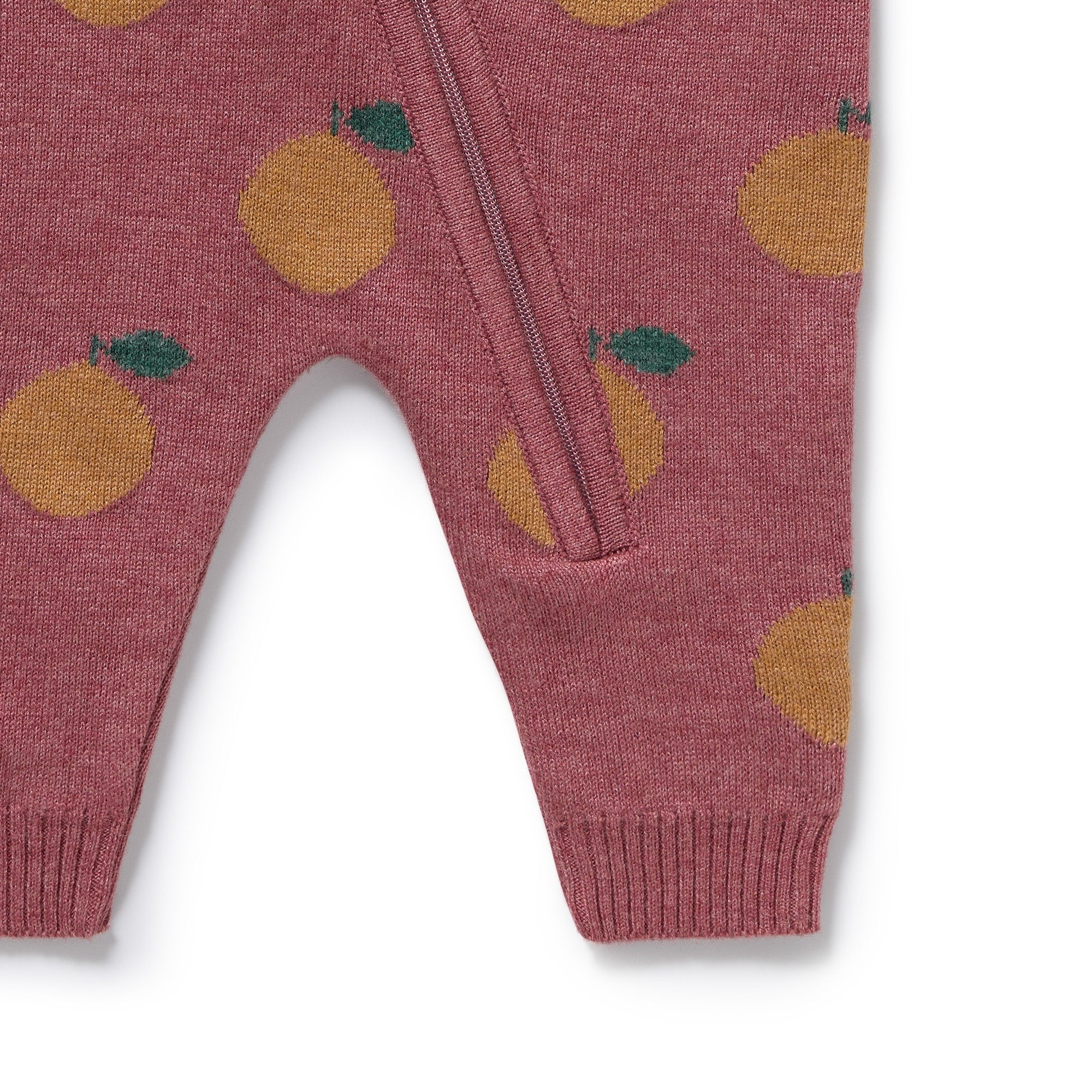 Clementine Organic Knitted Jacquard Growsuit - Image 3