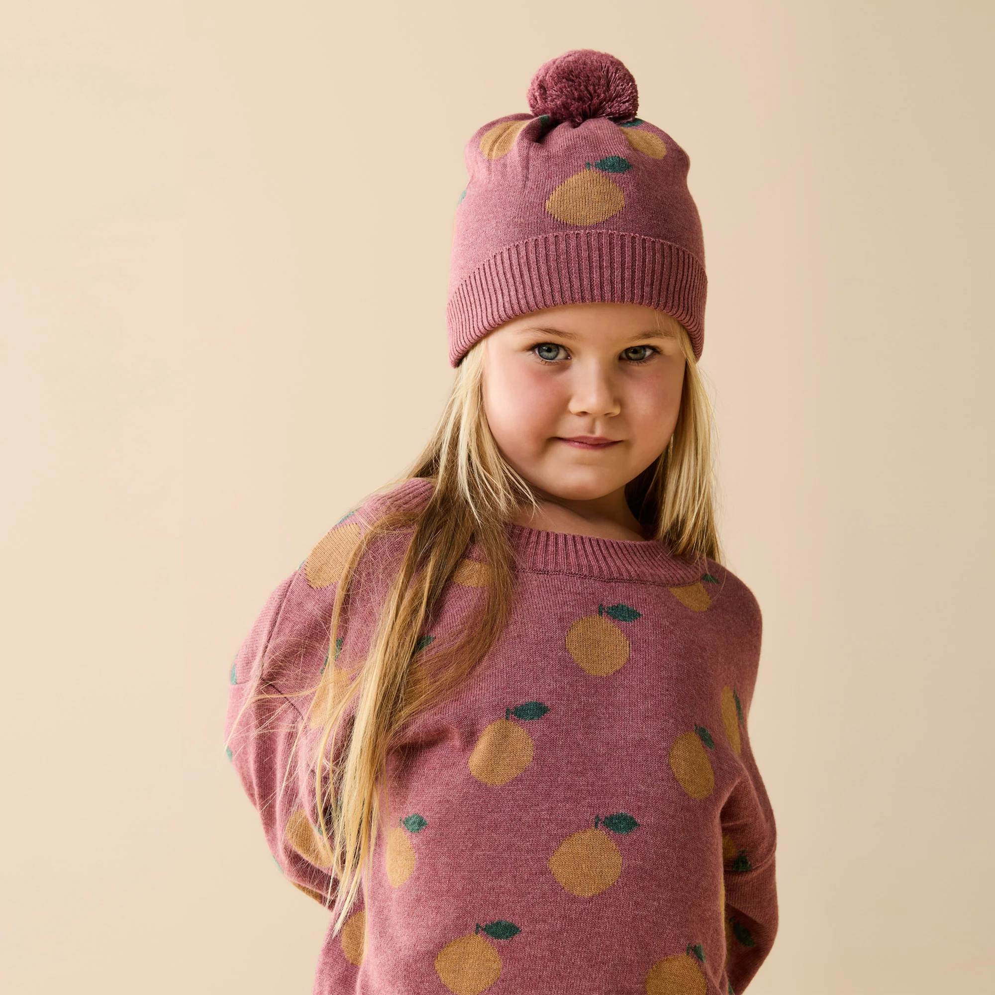 Clementine Organic Knitted Jacquard Jumper - Image 3
