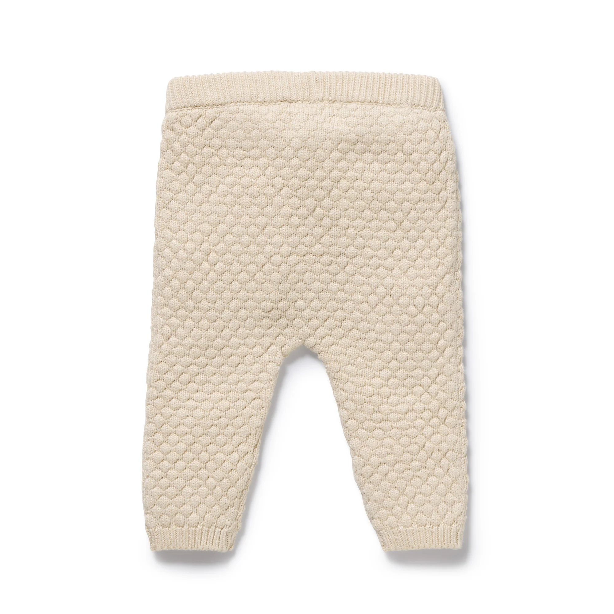 Cream Organic Knitted Bubble Legging - Image 3