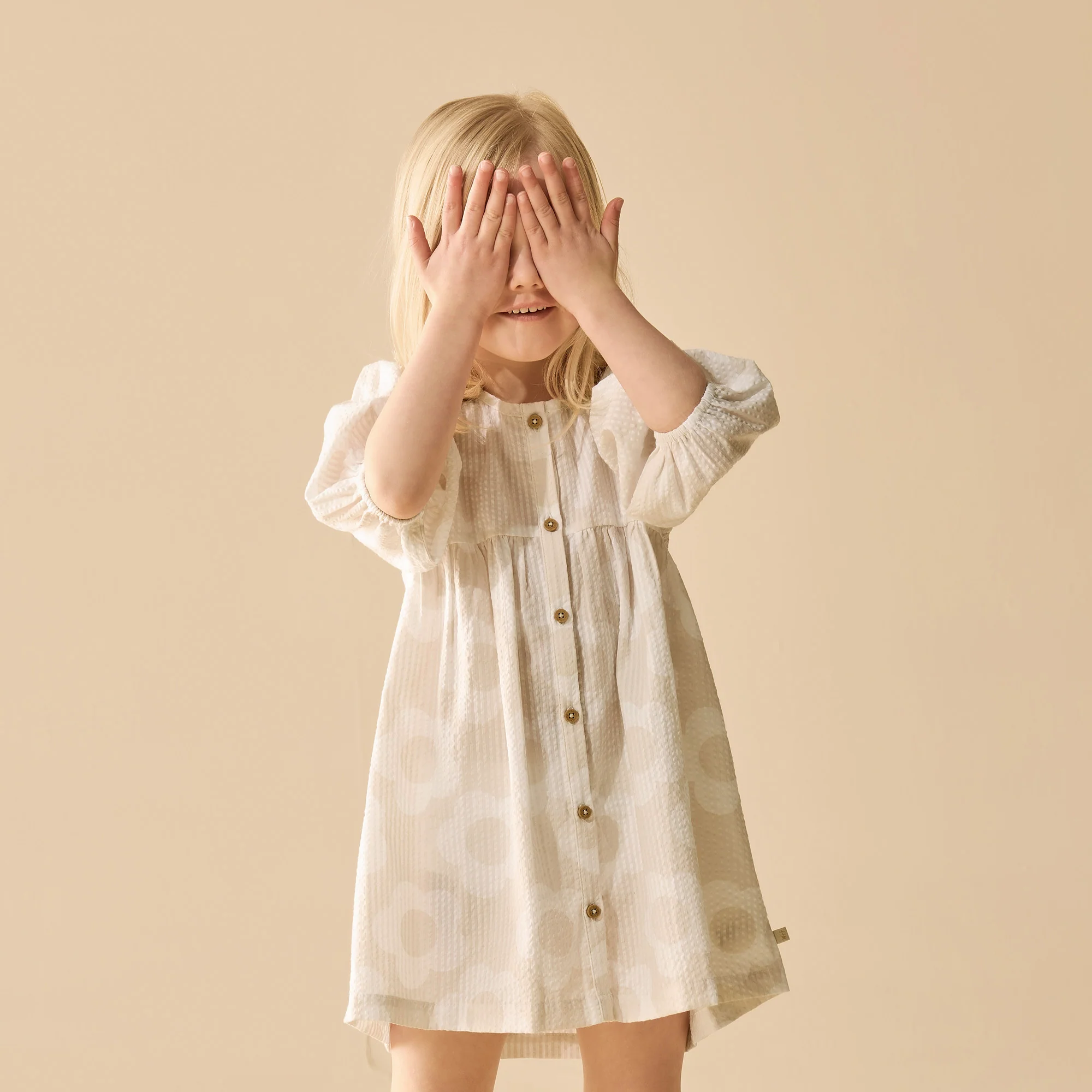 Organic Button Dress - Daisy Bloom - Image 3