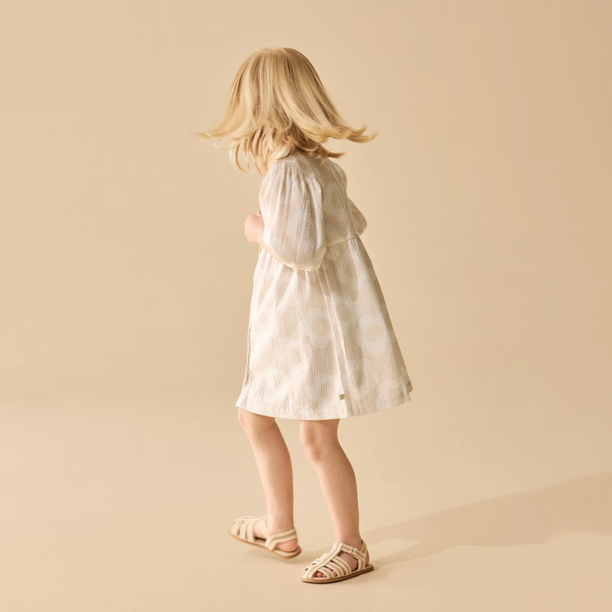 Organic Button Dress - Daisy Bloom - Image 4