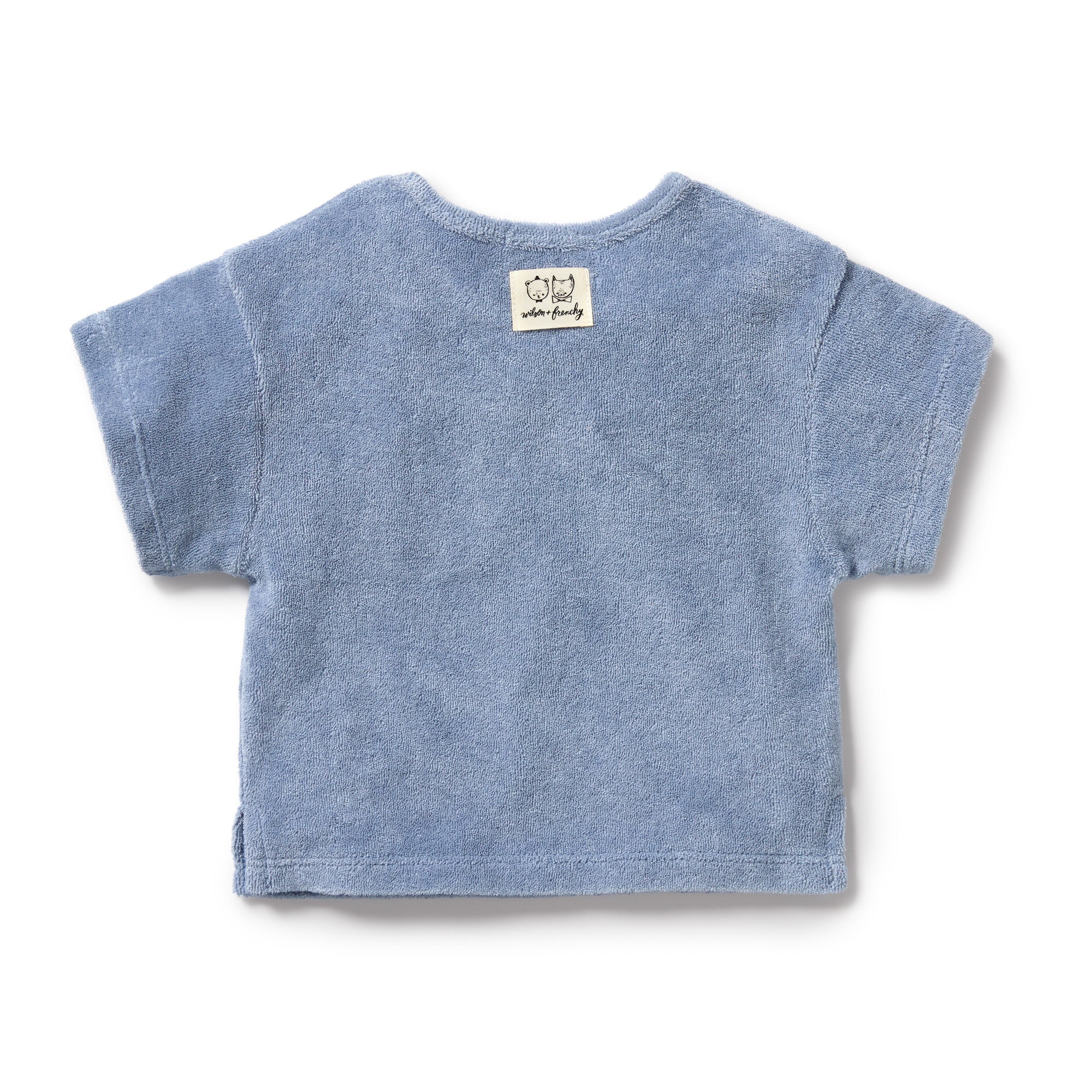 Wilson and Frenchy Dusty Blue Organic Terry Tee - Image 2