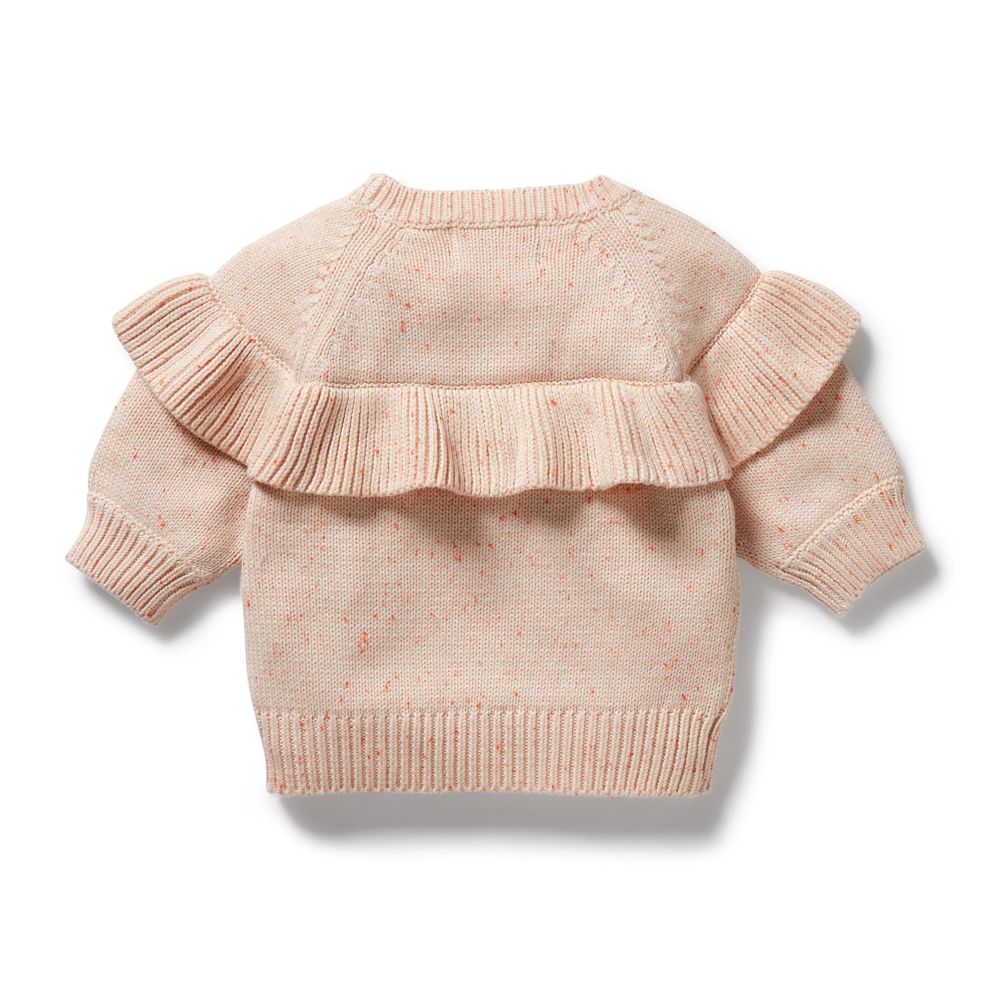 Wilson & Frenchy - Fairy Floss Organic Knitted Ruffle Jumper - Image 3