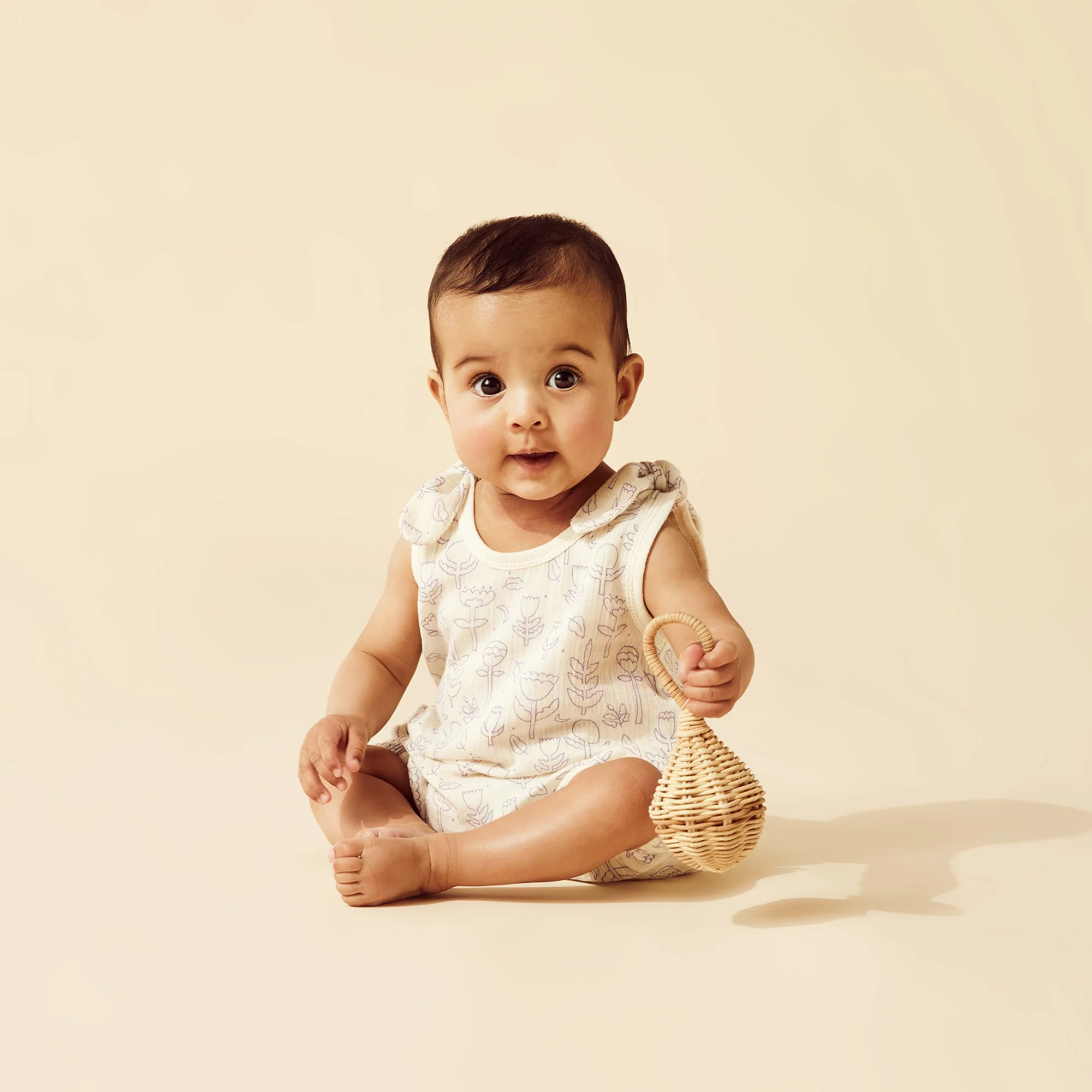Wilson and Frenchy Flow Organic Crinkle Tie Playsuit - Image 9