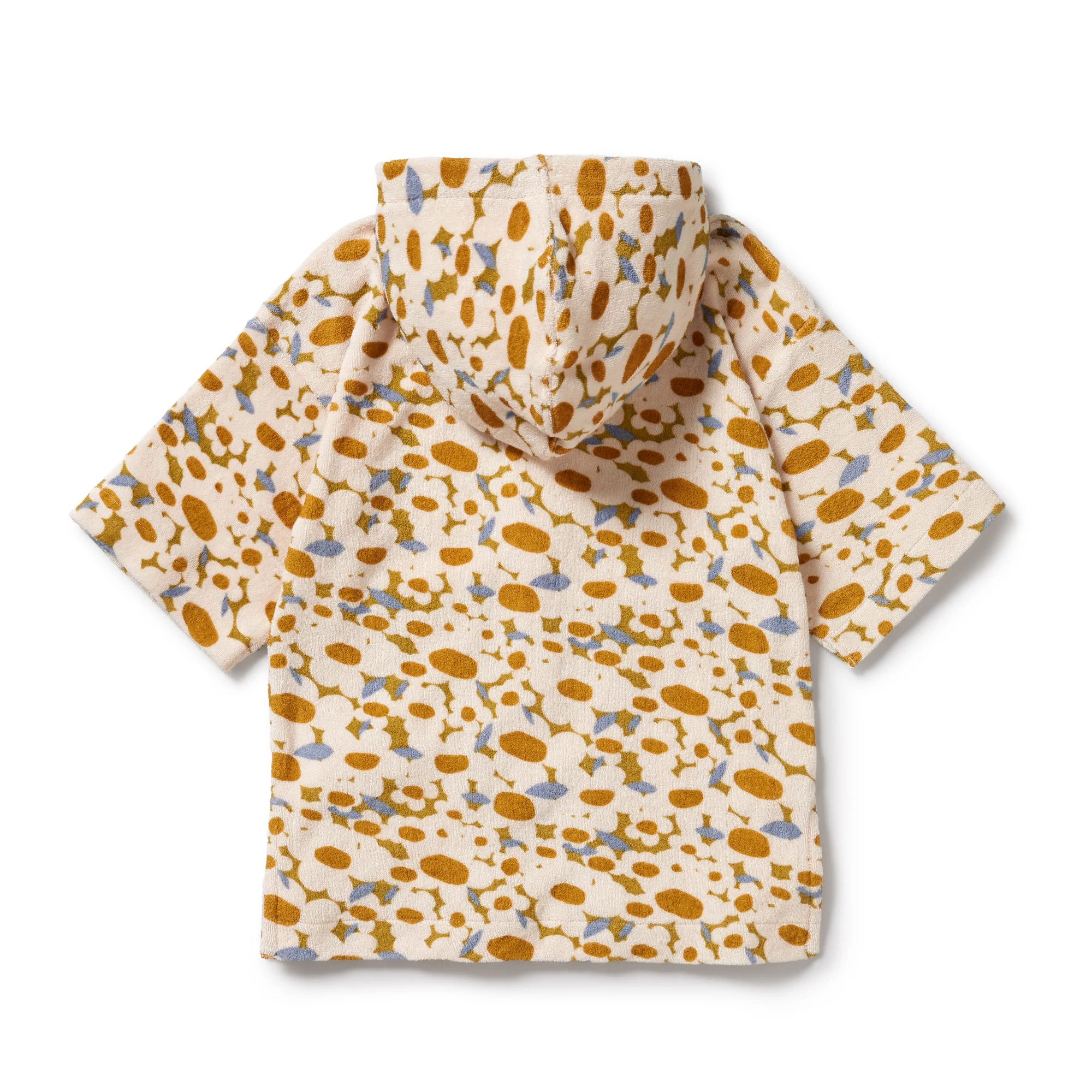 Flower Burst Organic Terry Hooded Towel - Image 2