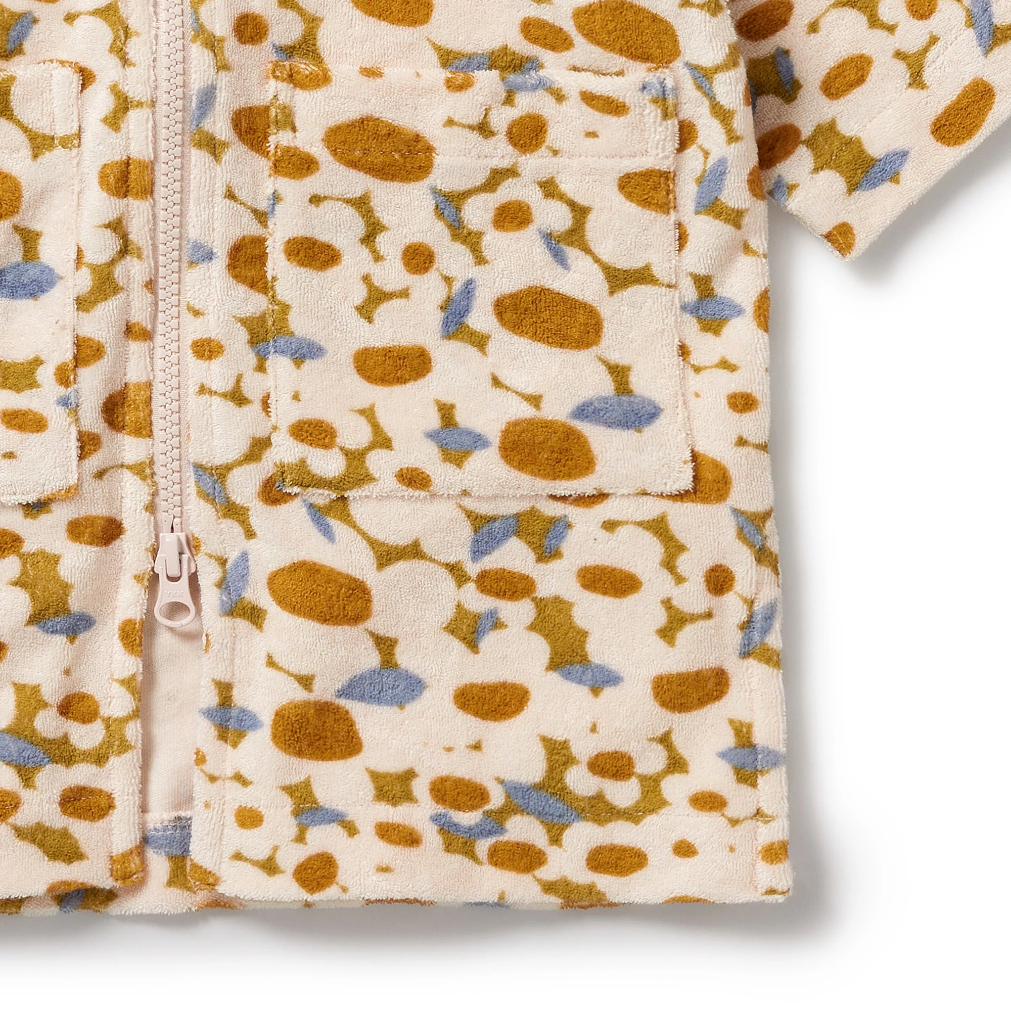 Flower Burst Organic Terry Hooded Towel - Image 4
