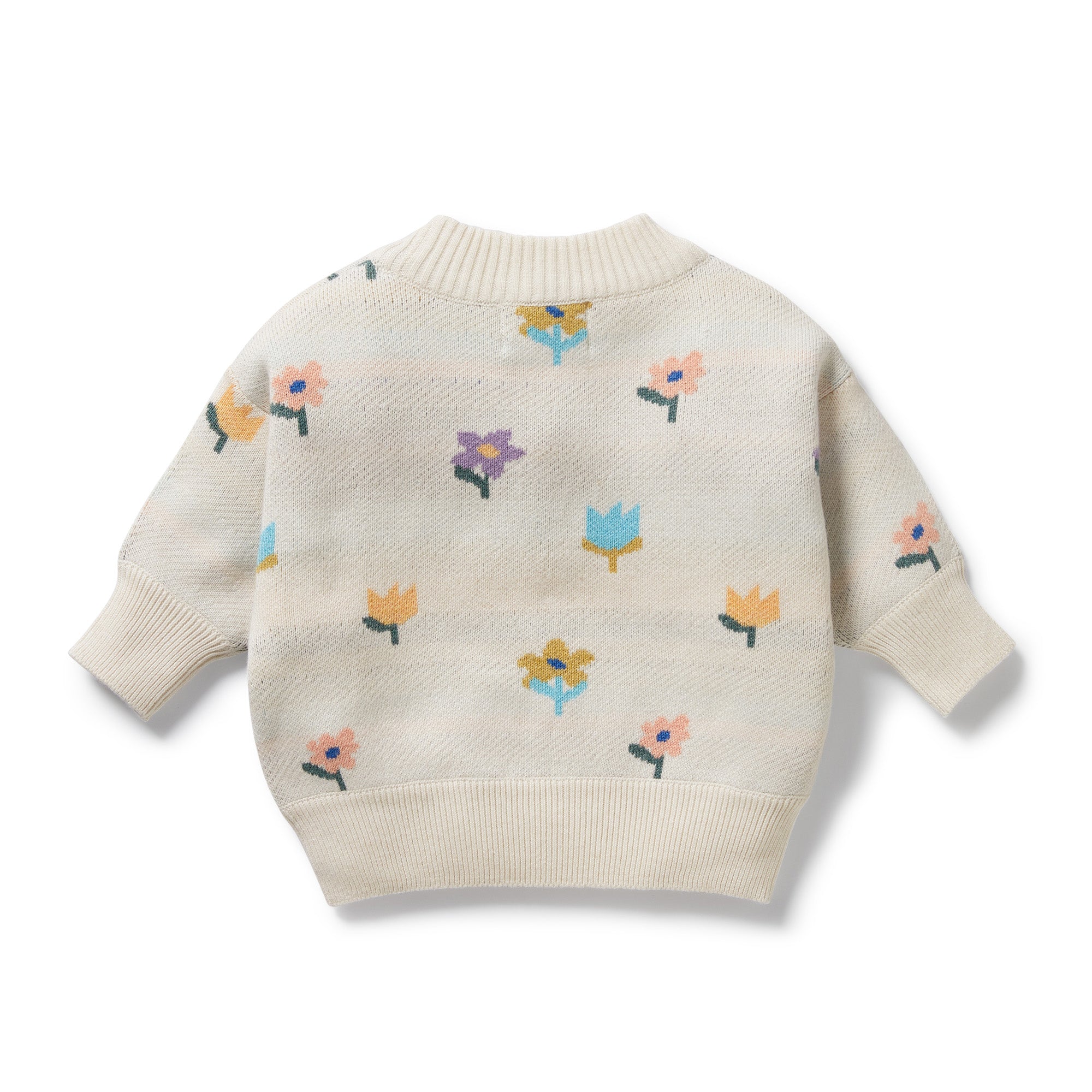 Wilson & Frenchy - Flower Pop Organic Knitted Jacquard Jumper - Image 4