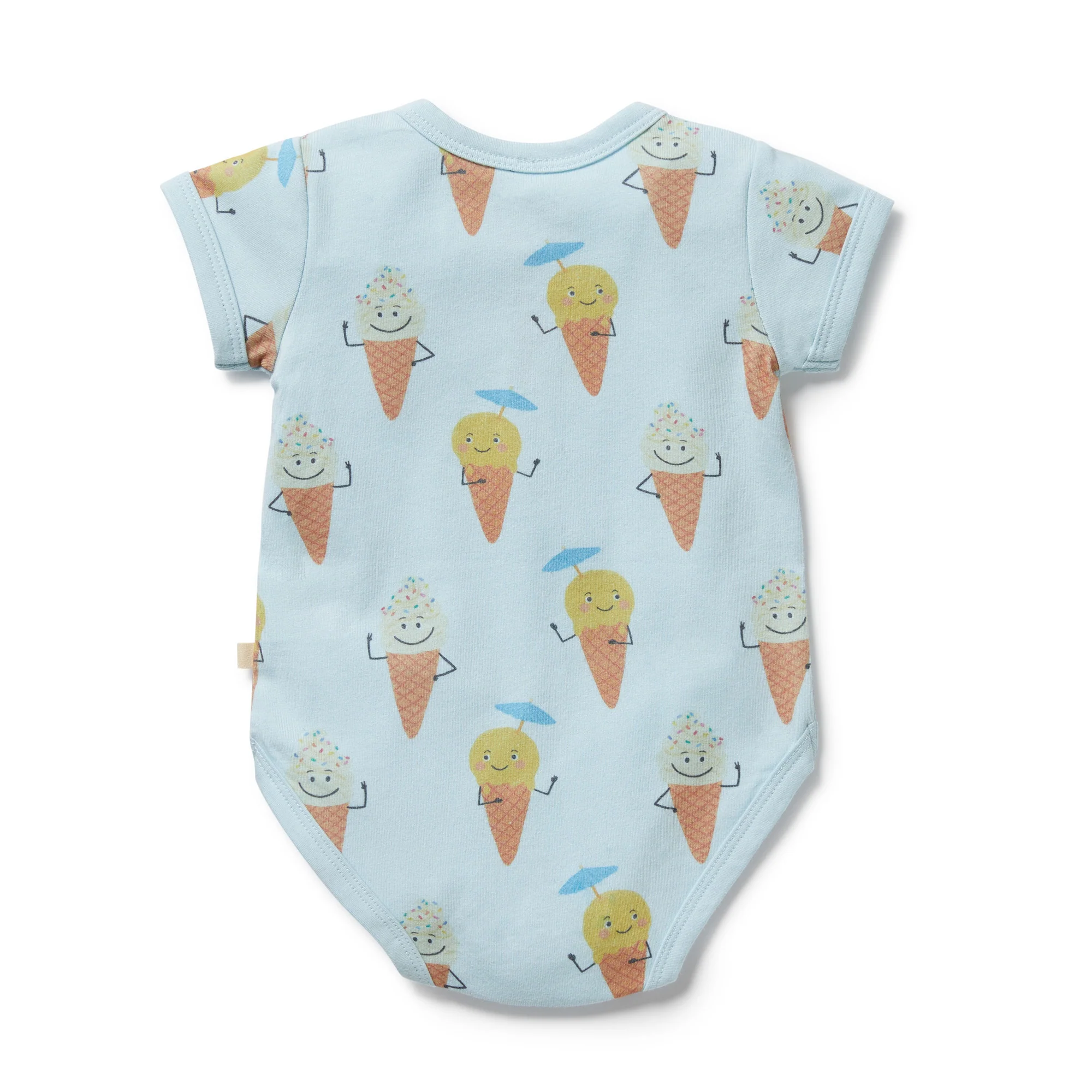 Organic Henley Bodysuit - Frosty Friends - Image 4