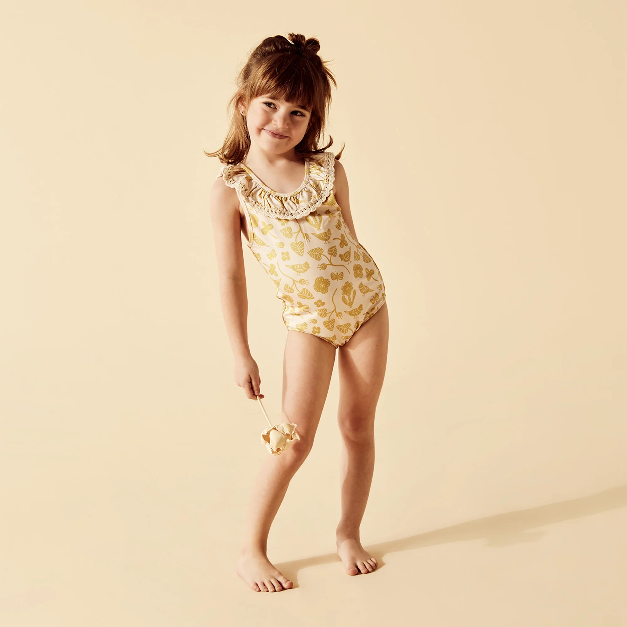 Wilson and Frenchy Goldie Floral Crochet Swimsuit - Image 6